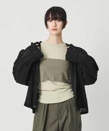 網眼刺繡連帽上衣