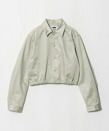 ＜H＞厚磅緞面短版襯衫 日本製