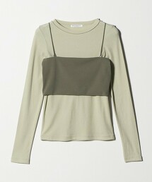 混棉抹胸&長袖上衣