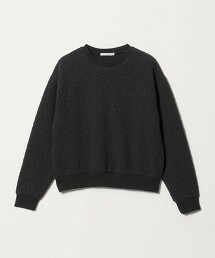 花卉豹紋緹花圓領上衣 日本製