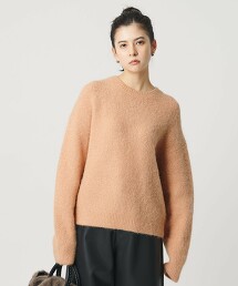 混羊駝刷毛針織上衣