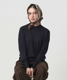 羊毛聚酯纖維細針腳圓領針織 可水洗