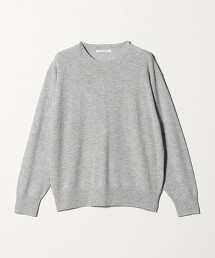 混喀什米爾羊毛 天竺圓領針織衫