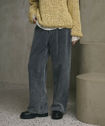 後染燈芯絨5口袋長褲