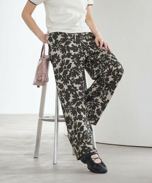 花朵印花輕便褲