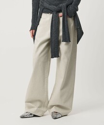 ＜H＞13oz 牛仔寬褲
