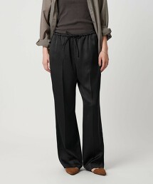 緞面側邊飾條長褲