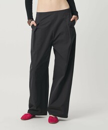 ＜H＞斜紋蝴蝶結緞帶長褲 日本製