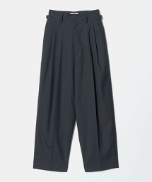 ＜H＞輕薄素材寬版錐形褲 日本製