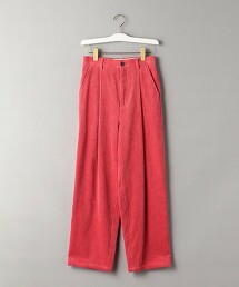棉燈芯絨 寬版打摺 褲子 日本製