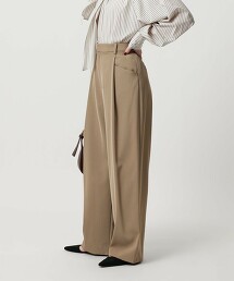 斜紋後鬆緊長褲 日本製