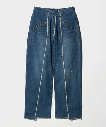 【特別訂製】＜OLD PARK＞正反兩用寬鬆牛仔褲 日本製