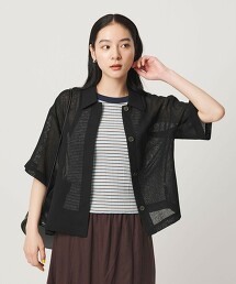 網眼短袖襯衫