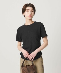 天鵝絨滾邊抓皺上衣
