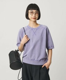 褪色連肩袖上衣