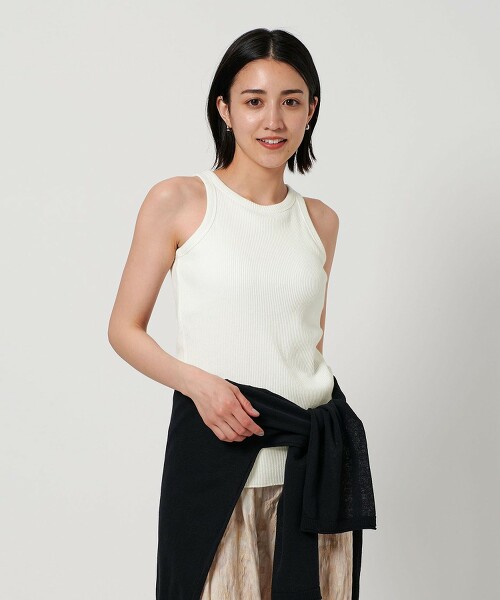 羅紋繞頸袖背心 Bra top