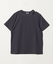 ＜H＞棉細針腳撕邊T恤 日本製