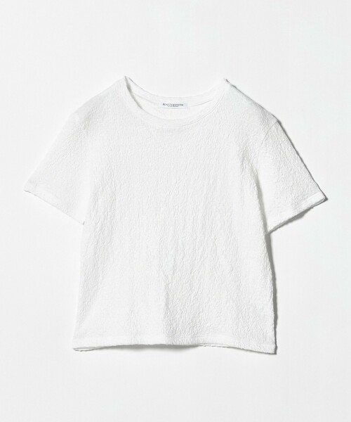 緹花合身短袖T恤 日本製