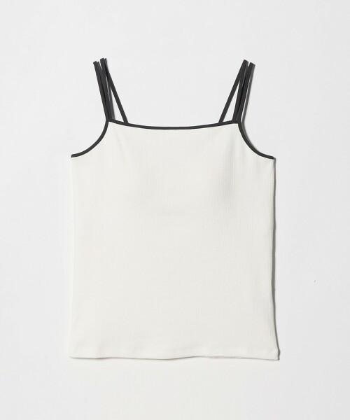 配色滾邊雙肩帶背心 Bra top 日本製