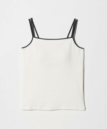 配色滾邊雙肩帶背心 Bra top 日本製