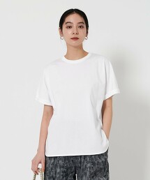 棉天竺弧形下擺T恤 日本製