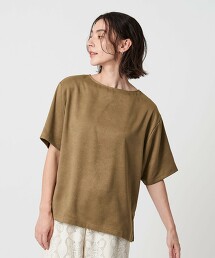 仿麂皮短袖上衣 日本製