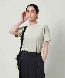 天鵝絨合身短袖T恤 日本製