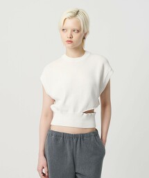 ＜H＞棉開衩針織背心