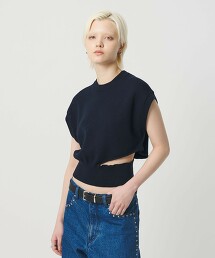 ＜H＞棉開衩針織背心