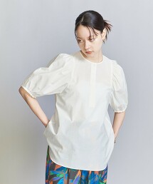 棉尼龍 泡泡袖 罩衫 -可手洗- 日本製