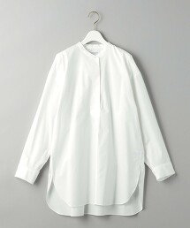 棉高密度織 開襟領 束腰上衣 2 -可手洗- 日本製