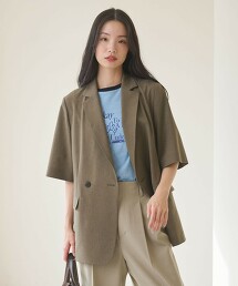 短袖西裝外套 吸水速乾・抗皺