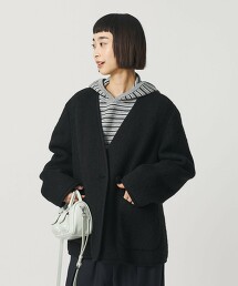 刷毛無領外套