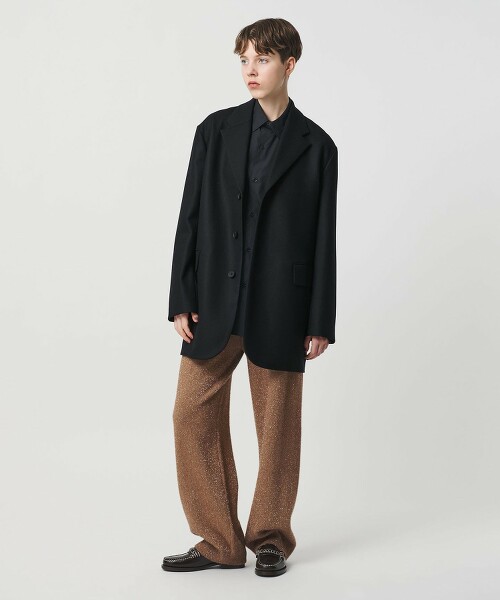＜H＞羊毛厚呢大衣 日本製
