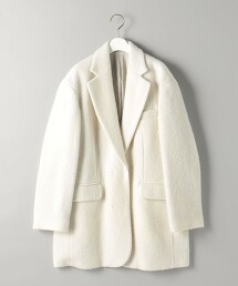 羊毛×馬海混毛 刷毛 寬版外套 日本製
