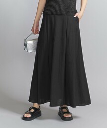 混亞麻嫘縈荷葉裙