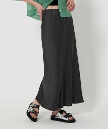 緞面人魚荷葉裙 日本製