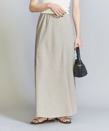 仿亞麻 荷葉裙 2 -可手洗- 日本製