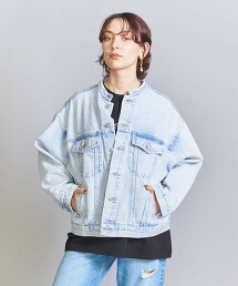 轉子紡 寬鬆 牛仔外套 -可手洗-