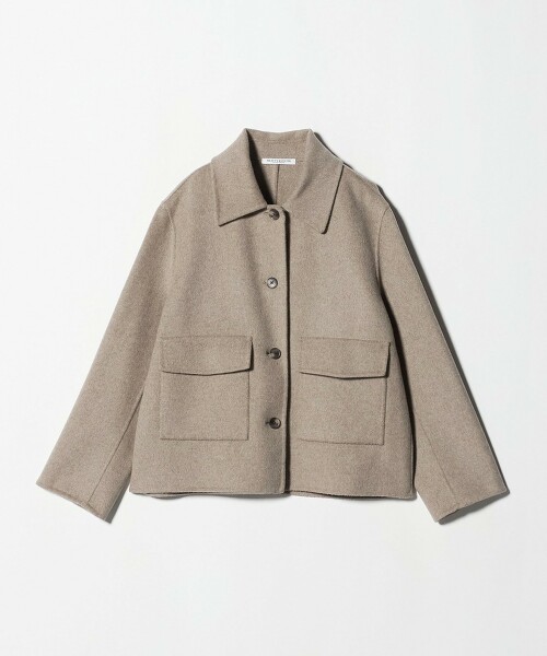 雙層織短版大衣