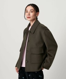 雙層織短版大衣