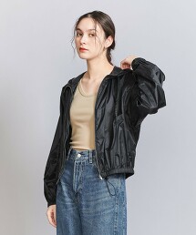 尼龍短版連帽外套