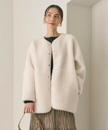 毛絨刷毛×仿羊絨 雙面穿外套