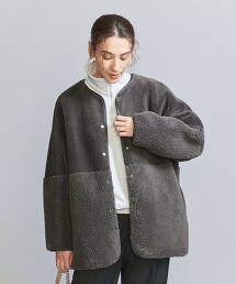 搖粒絨×仿羊絨正反兩用大衣 2WAY