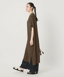 雪紡紗層次土耳其袖洋裝