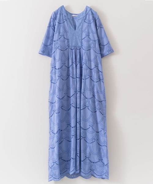TW ne Quittez pas 棉質巴厘紗點點刺繡洋裝