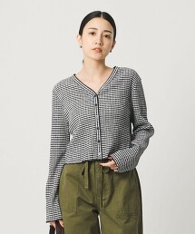 素色＆格紋 V領開襟衫