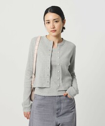 棉質圖案網眼針織開襟衫 可機洗 日本製