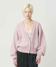 ＜H＞棉尼龍立體紗線開襟衫