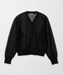 ＜H＞棉聚酯纖維透膚開襟衫